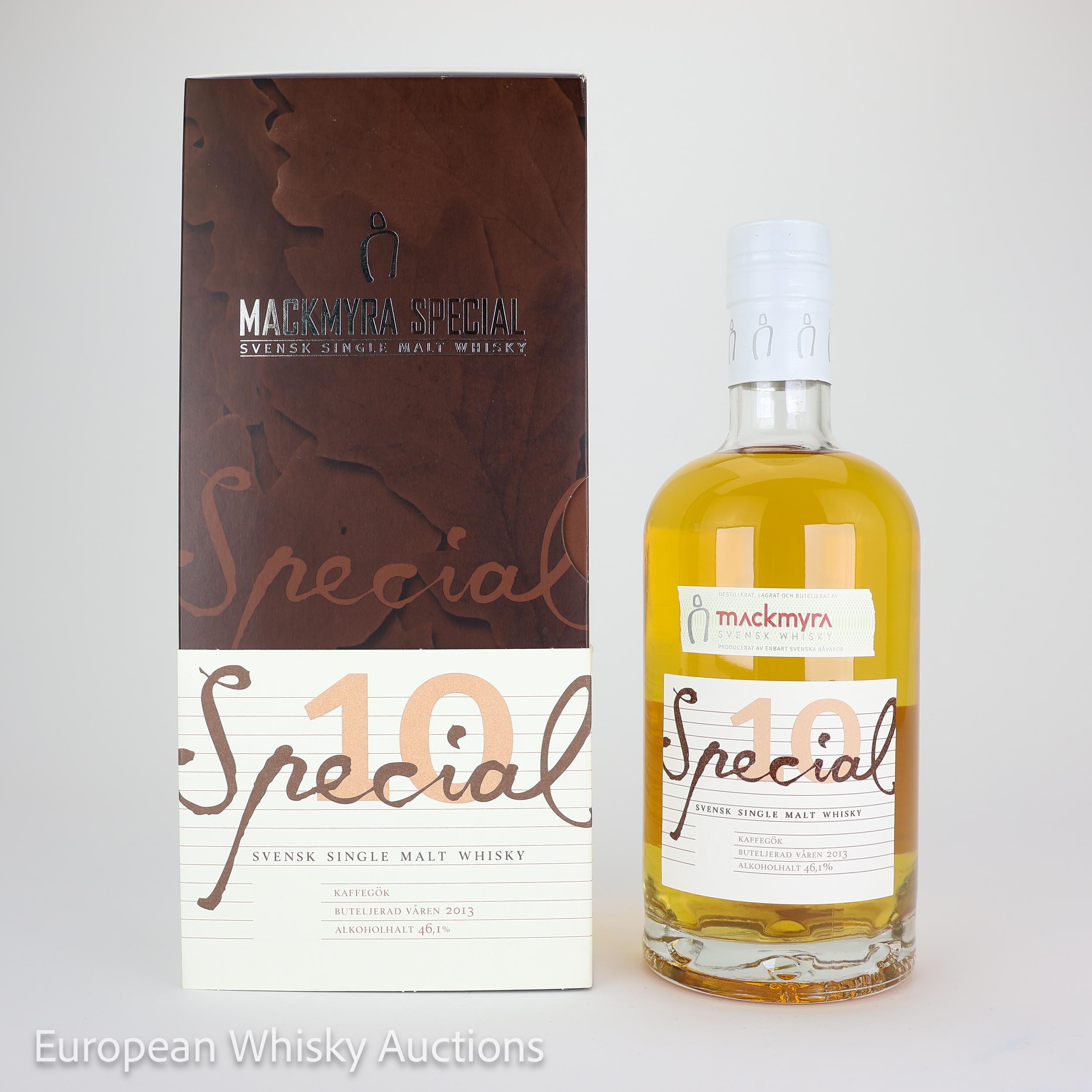 Mackmyra Special 10 Kaffegök, Bourbon Cask, 2013, 46.1% whisky bottle