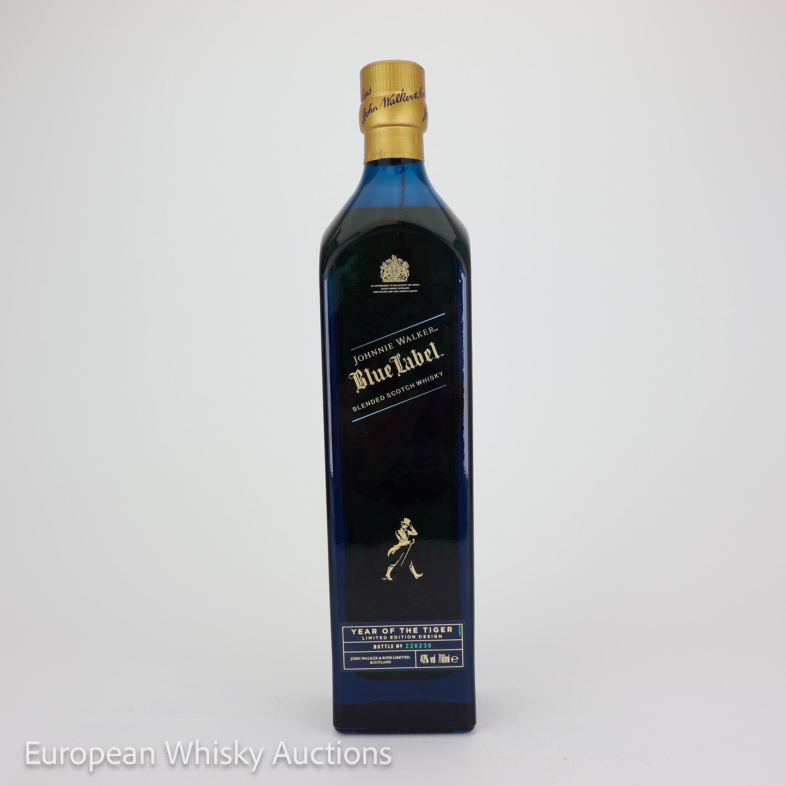Johnnie Walker Blue Label Year of the Tiger, Bourbon & Sherry Cask, 2021, 40% whisky bottle