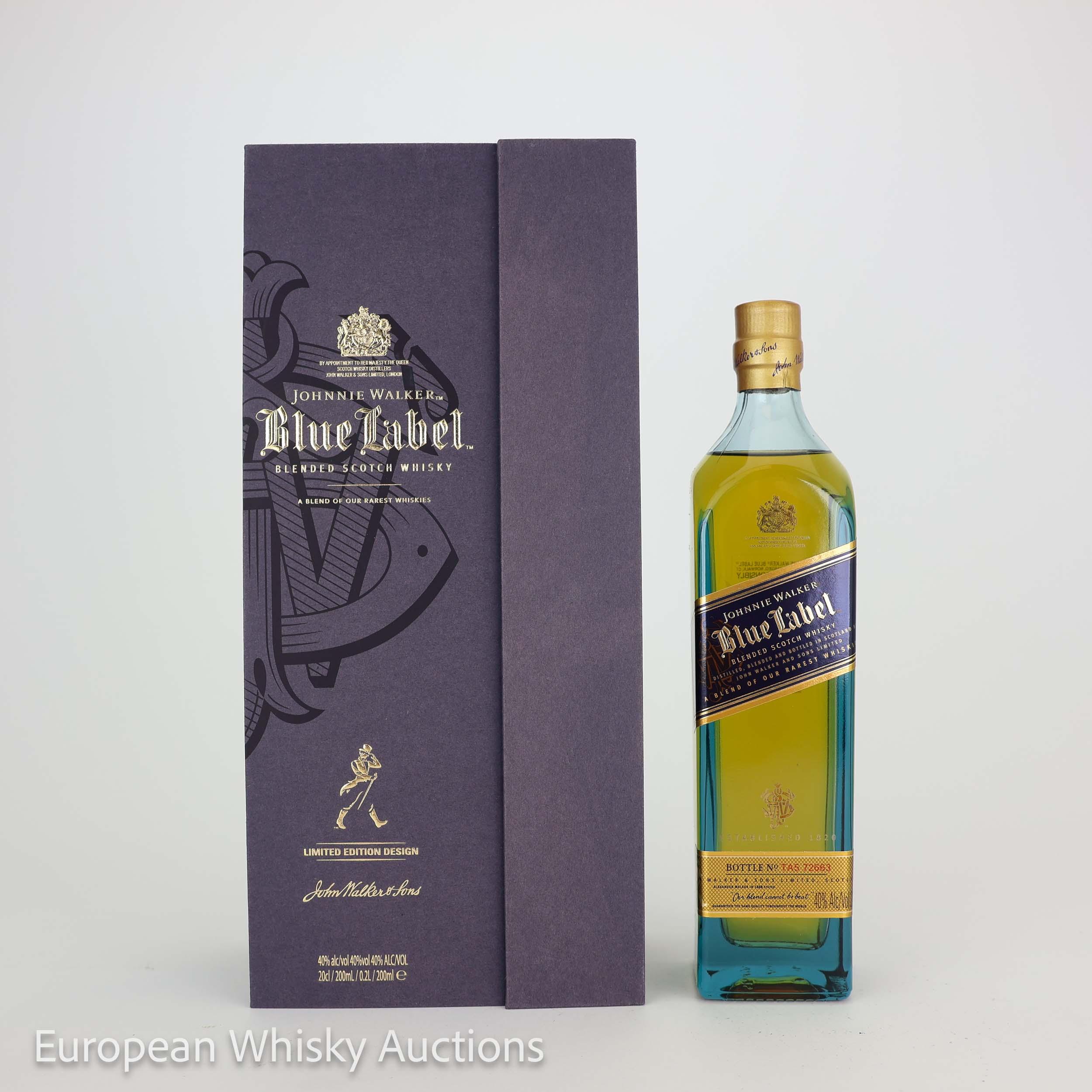 Johnnie Walker Blue Label, Limited Edition Design, 40% whisky bottle