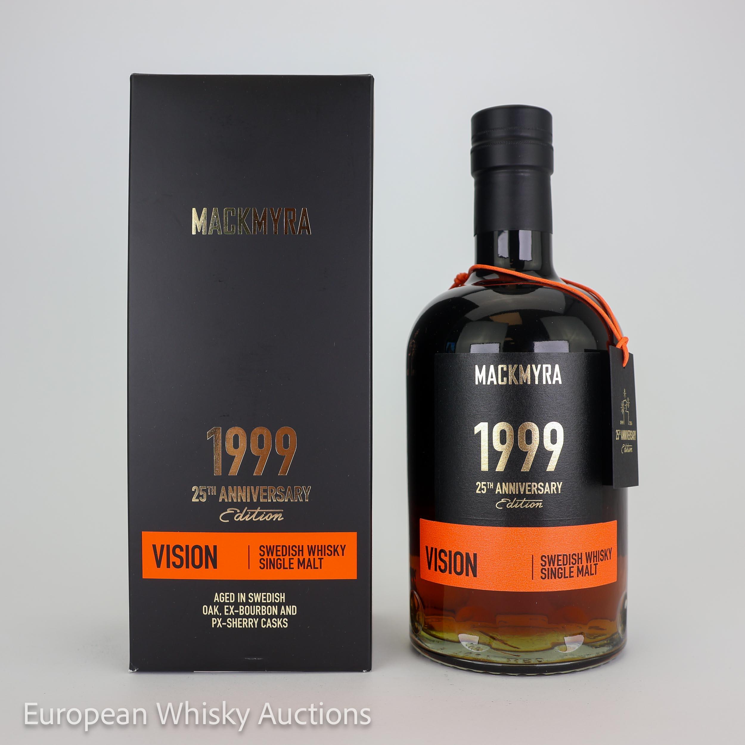 Mackmyra Vision 25th Anniversary Edition, Swedish Oak, Ex-Bourbon & PX Sherry Cask, 2024, 45.2% whisky bottle