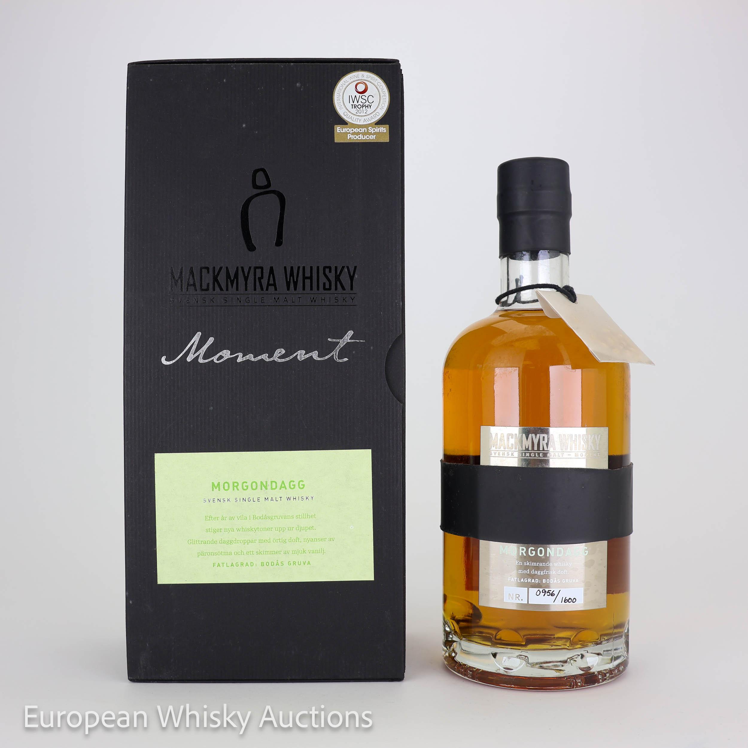 Mackmyra Moment Morgondagg, Bourbon & Sherry Cask, MM-012, 2013, 51.1% whisky bottle