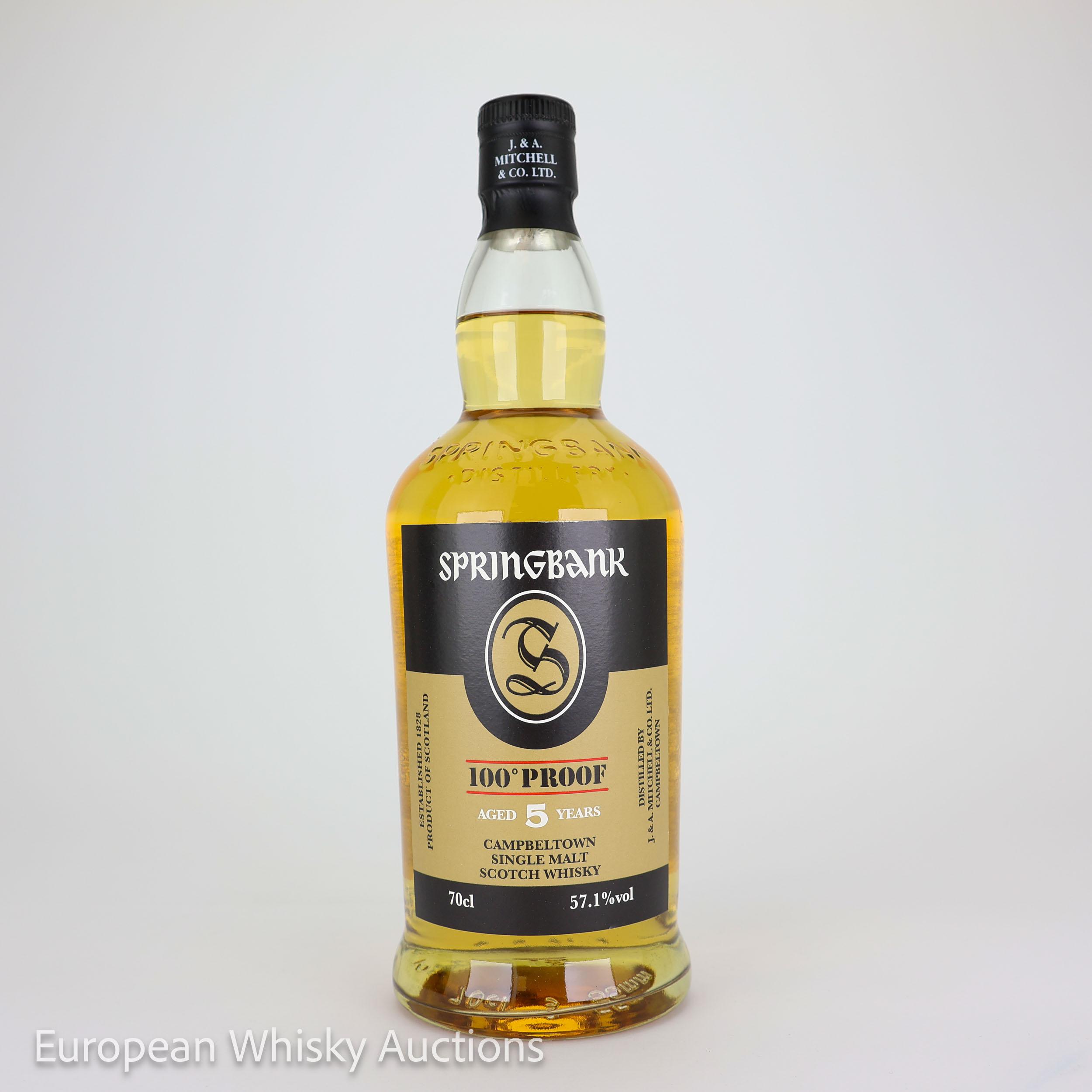 Springbank 100 Proof 5 Years Old, Bourbon Cask, 2025, 57.1% whisky bottle