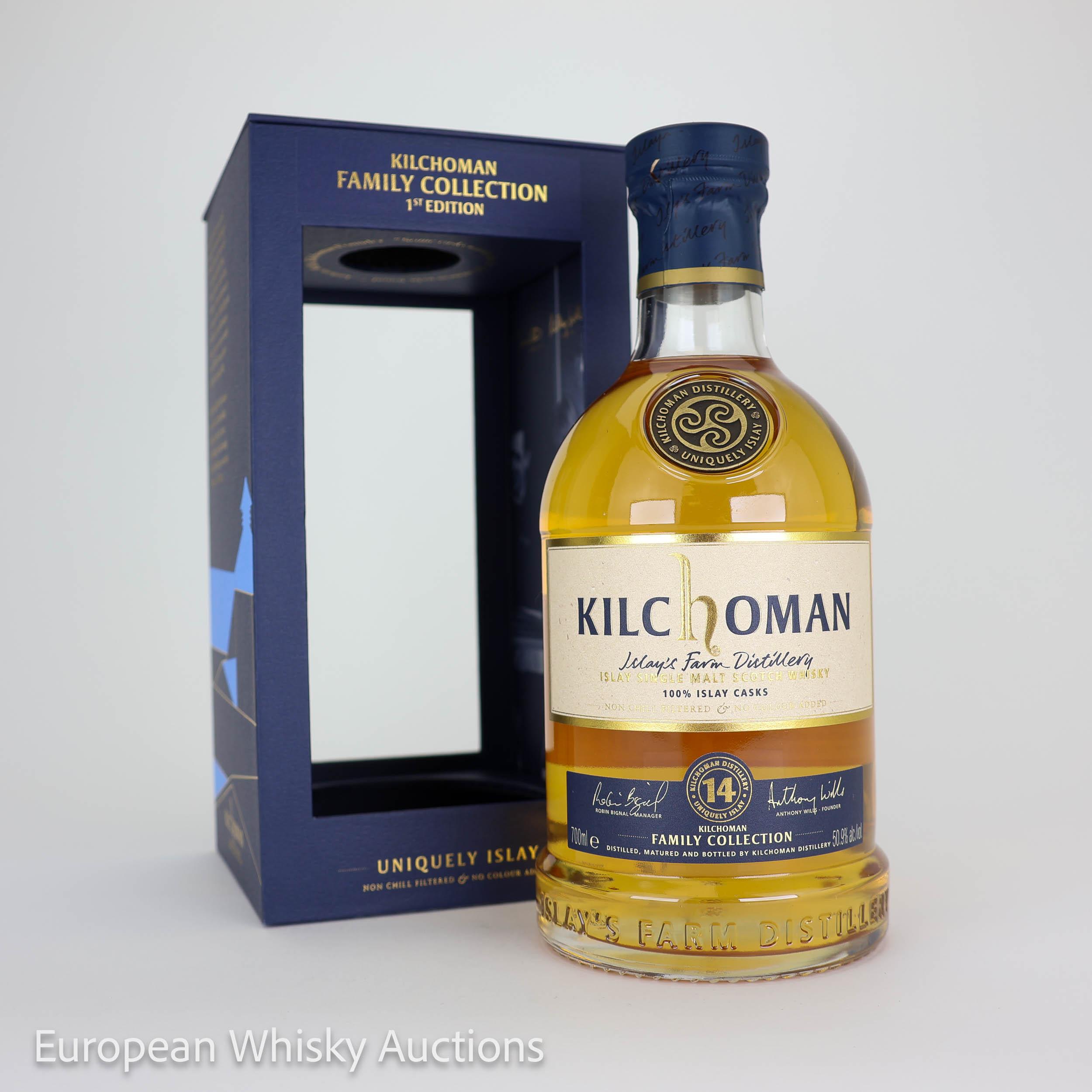 Kilchoman 14 Year Old Family Collection 1st Edition – Rockside Barley, Ex-Bourbon Barrels, Bourbon Cask, 2026, 50.9% whisky bottle
