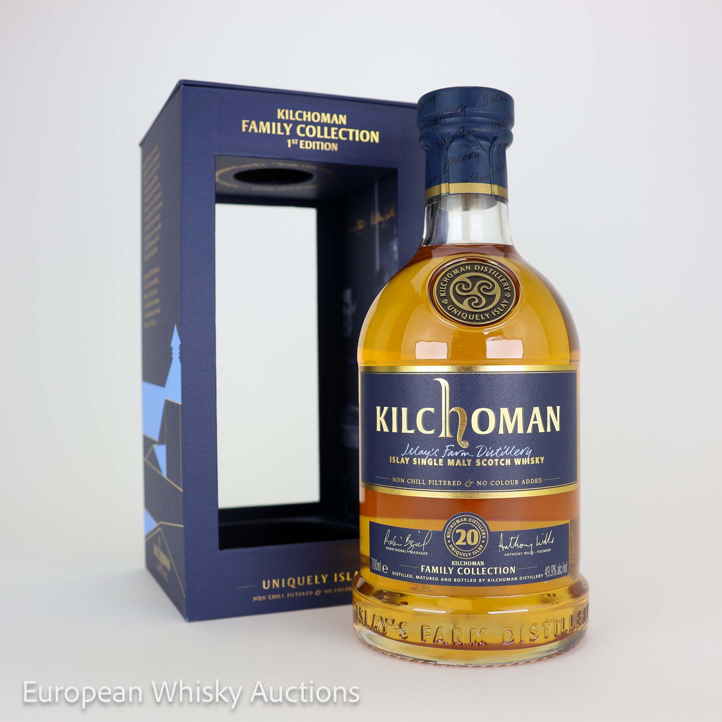 Kilchoman Family Collection 20 Year Old, Bourbon Cask, 2026, 49.9% whisky bottle