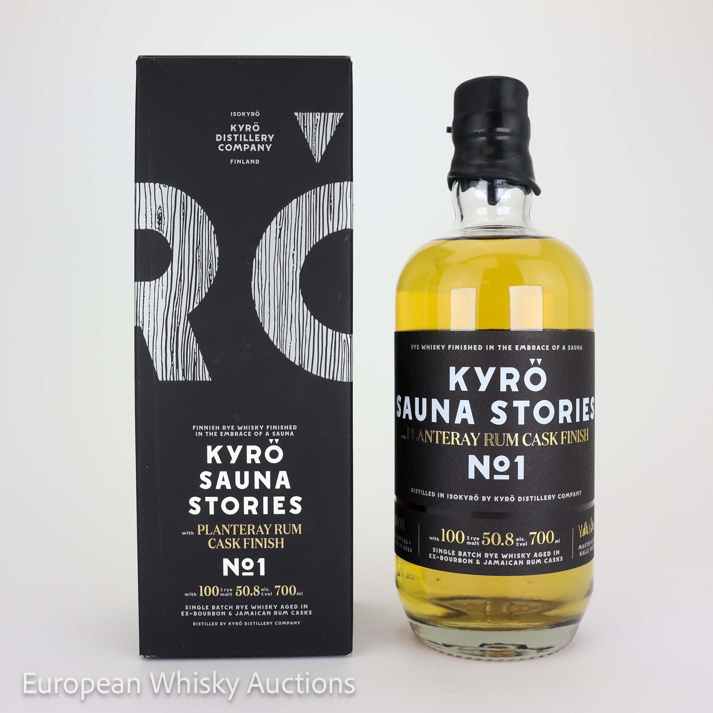 Kyrö Sauna Stories N°1, Bourbon & Rum Cask, Batch No. 1, 2024, 50.8% whisky bottle