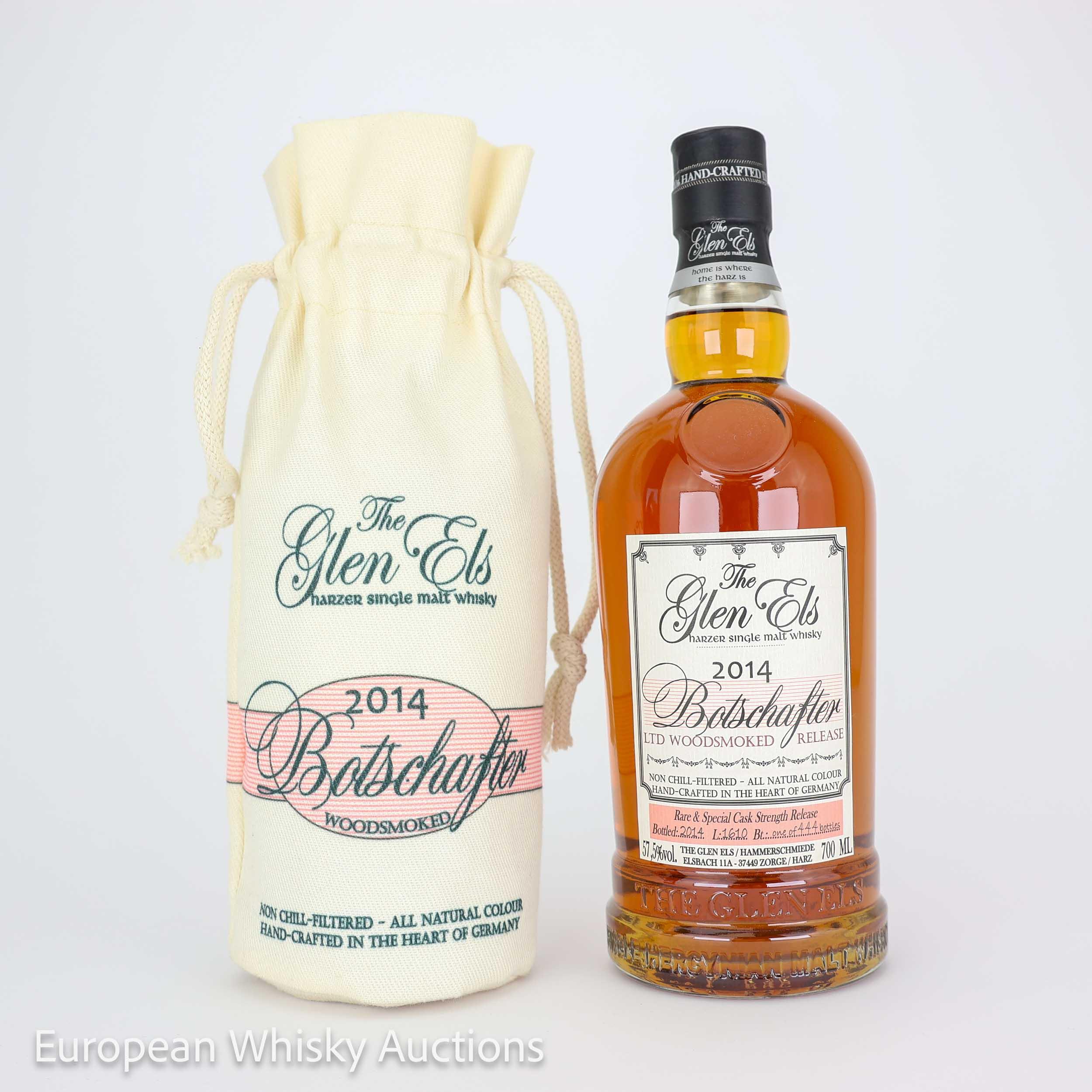 Glen Els Botschafter Harzer Single Malt Whisky, 2014, 57.5% whisky bottle
