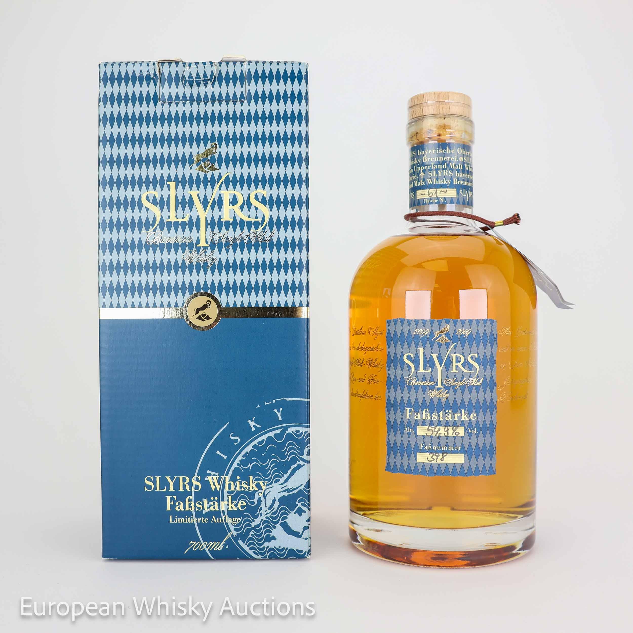 Slyrs Faßstärke, American Oak Cask, Cask #398, 54.9% whisky bottle