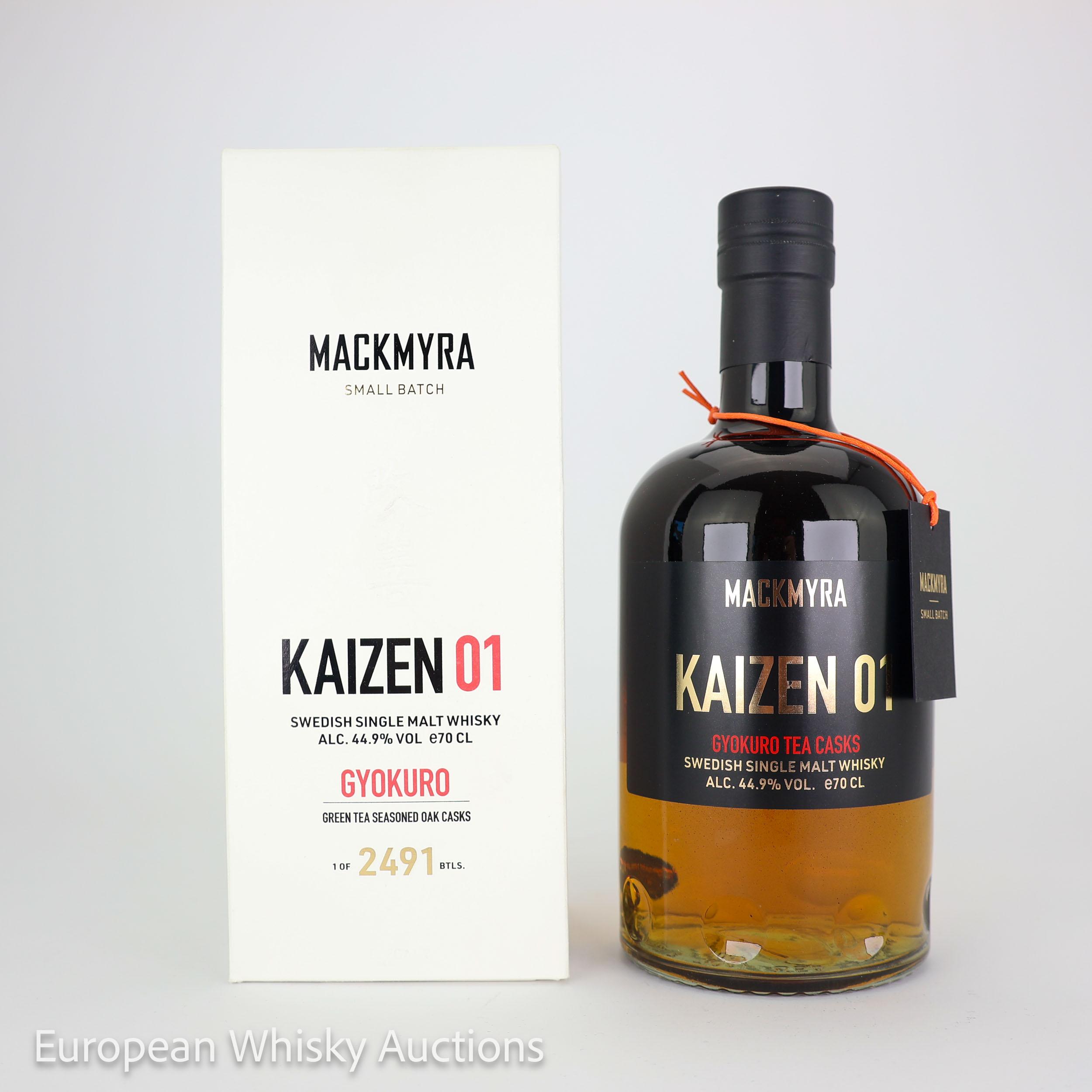 Mackmyra Kaizen 01 10 Year Old, Gyokuro Tea Cask, 2024, 44.9% whisky bottle