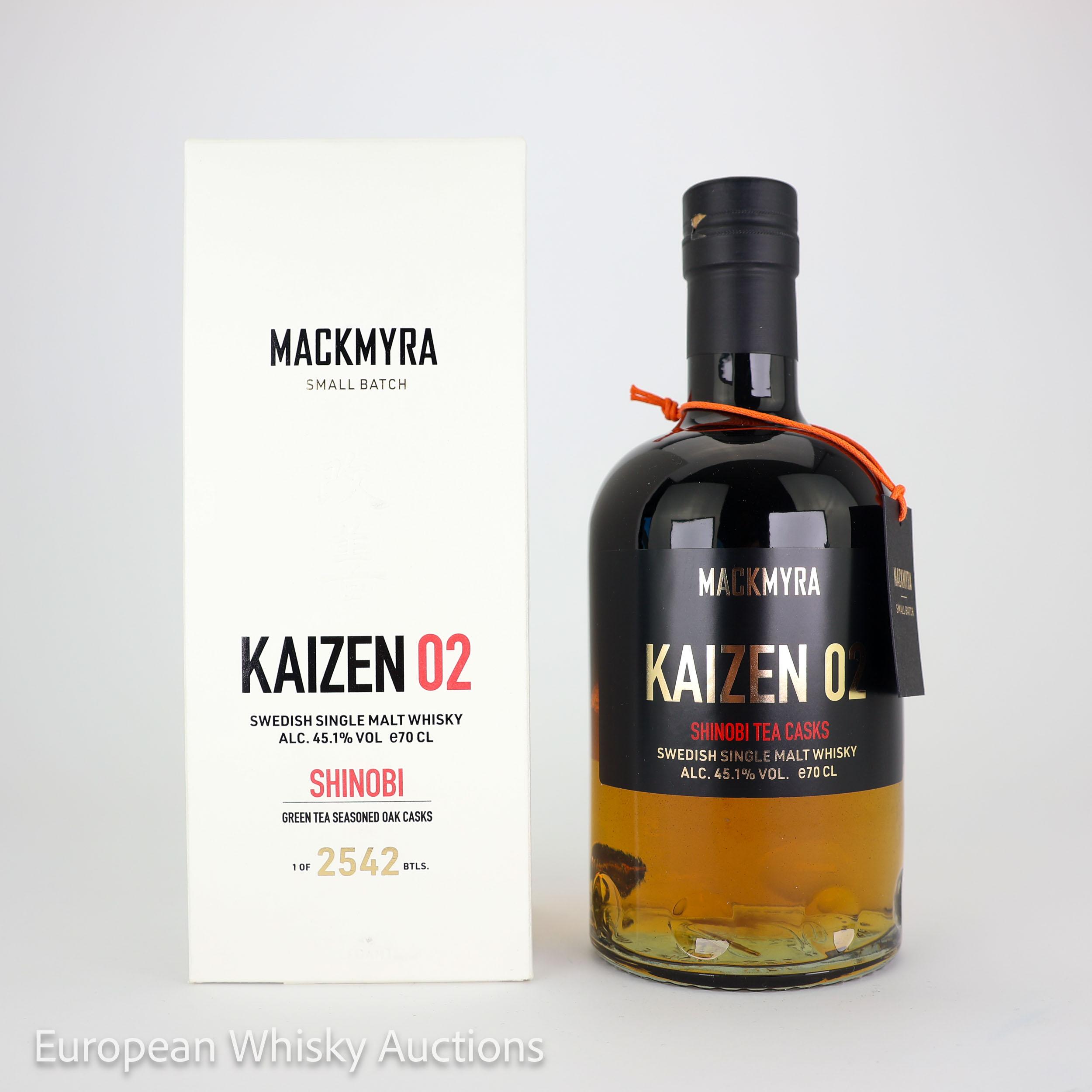 Mackmyra Kaizen 02 10 Year Old, Bourbon Cask, 2024, 45.1% whisky bottle