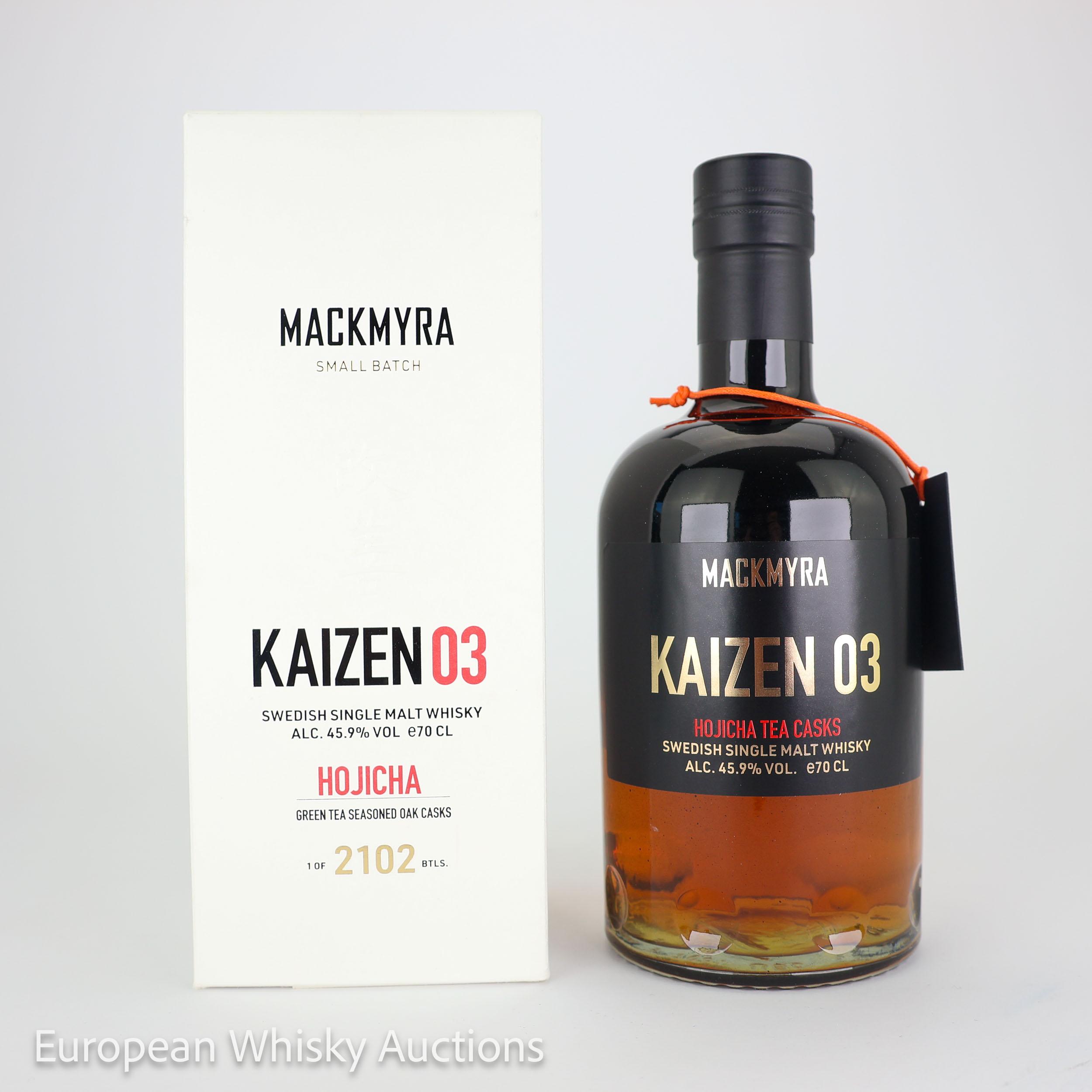 Mackmyra Kaizen 03 Hojicha Tea Cask #10 Year Old, 2024, 45.9% whisky bottle