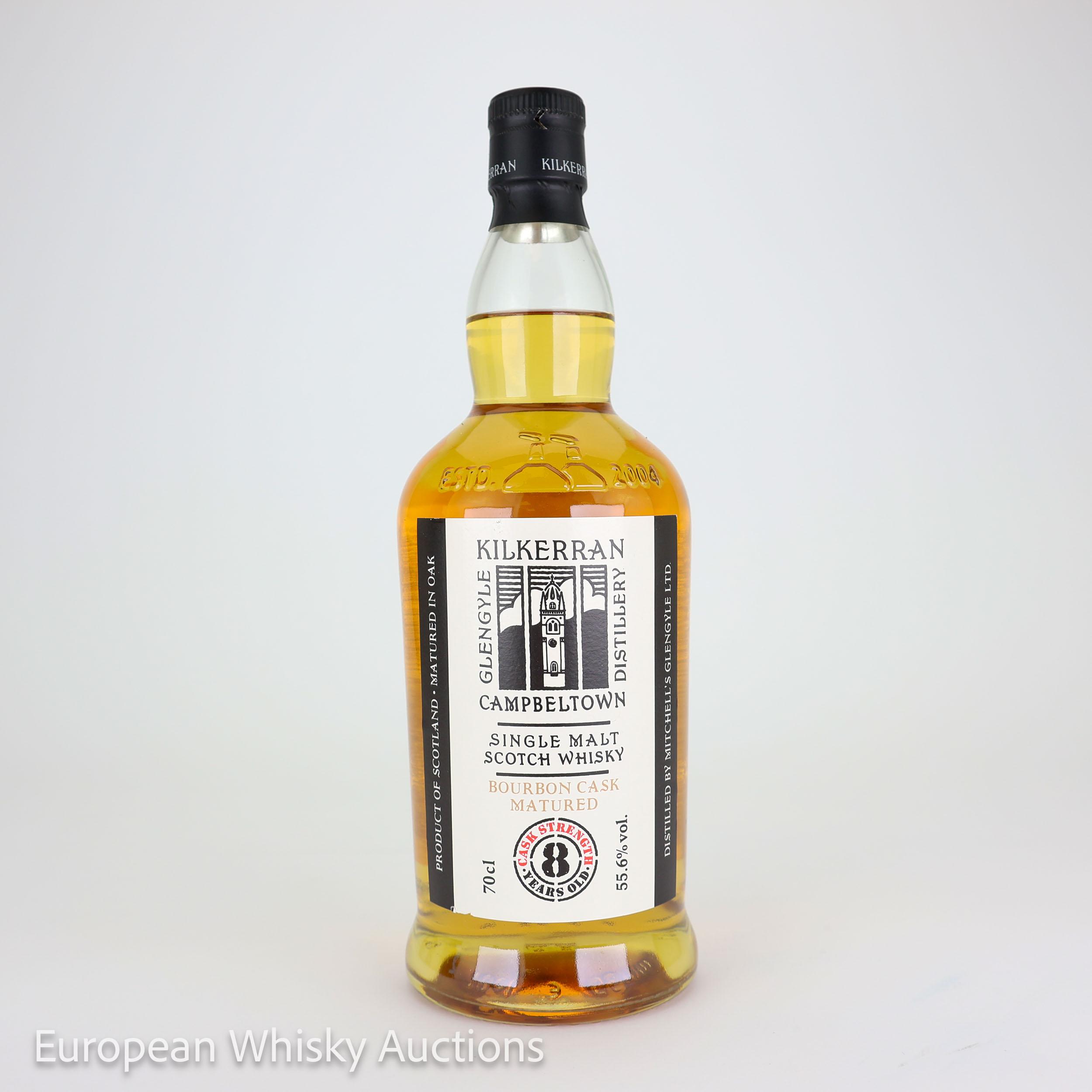 Glengyle Kilkerran Cask Strength 8 Year Old, Bourbon Cask, Batch No. 11, 2024, 55.6% whisky bottle
