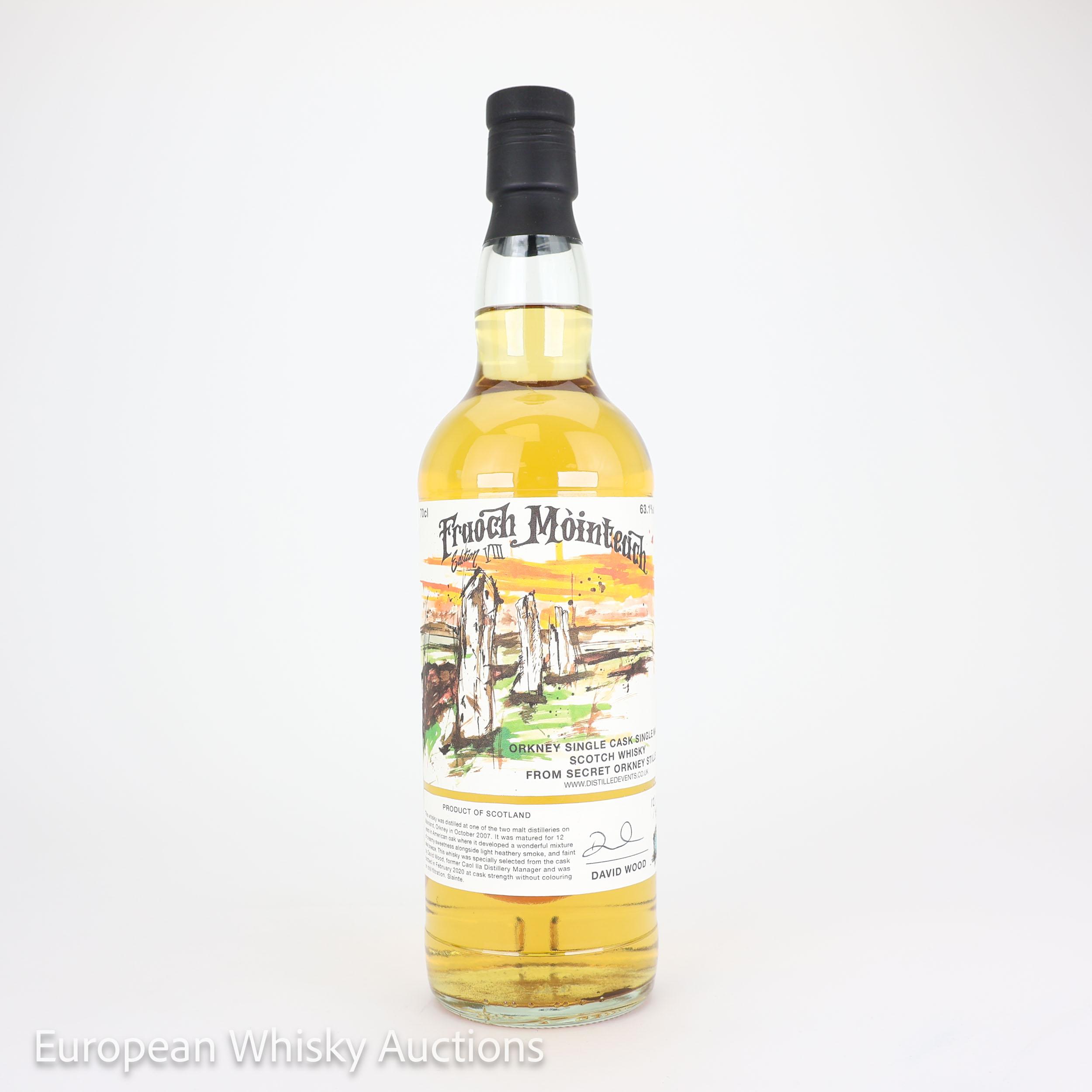 Undisclosed Scottish Distillery Fraoch Mòinteach 12 Year Old, American Oak Cask, Edition VIII, 2007, The Moorland Distiller, 63.1% whisky bottle