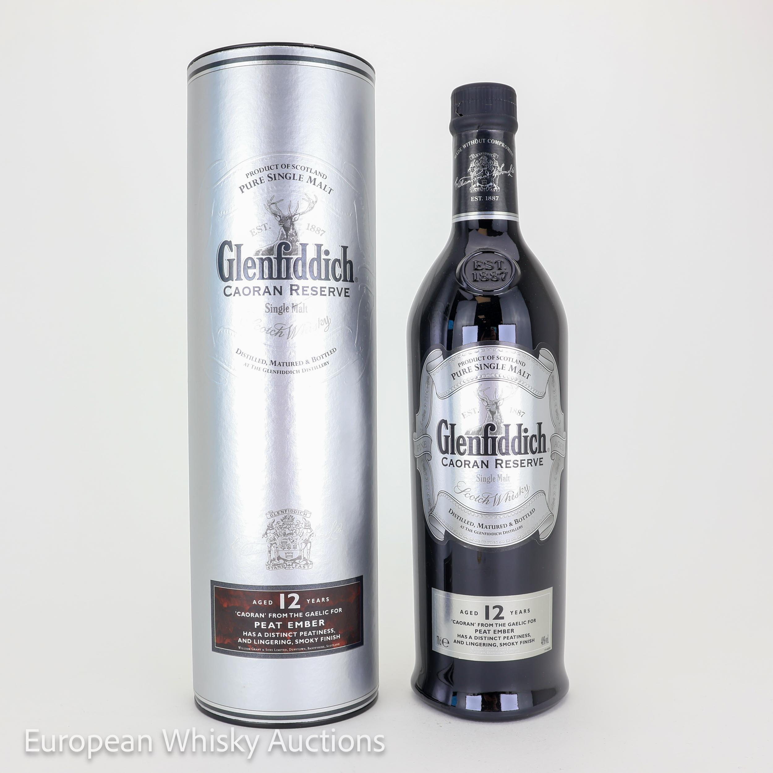 Glenfiddich Caoran Reserve 12 Year Old, Oak, Ex-Peater & Ex-Bourbon Cask, 2008, 40% whisky bottle