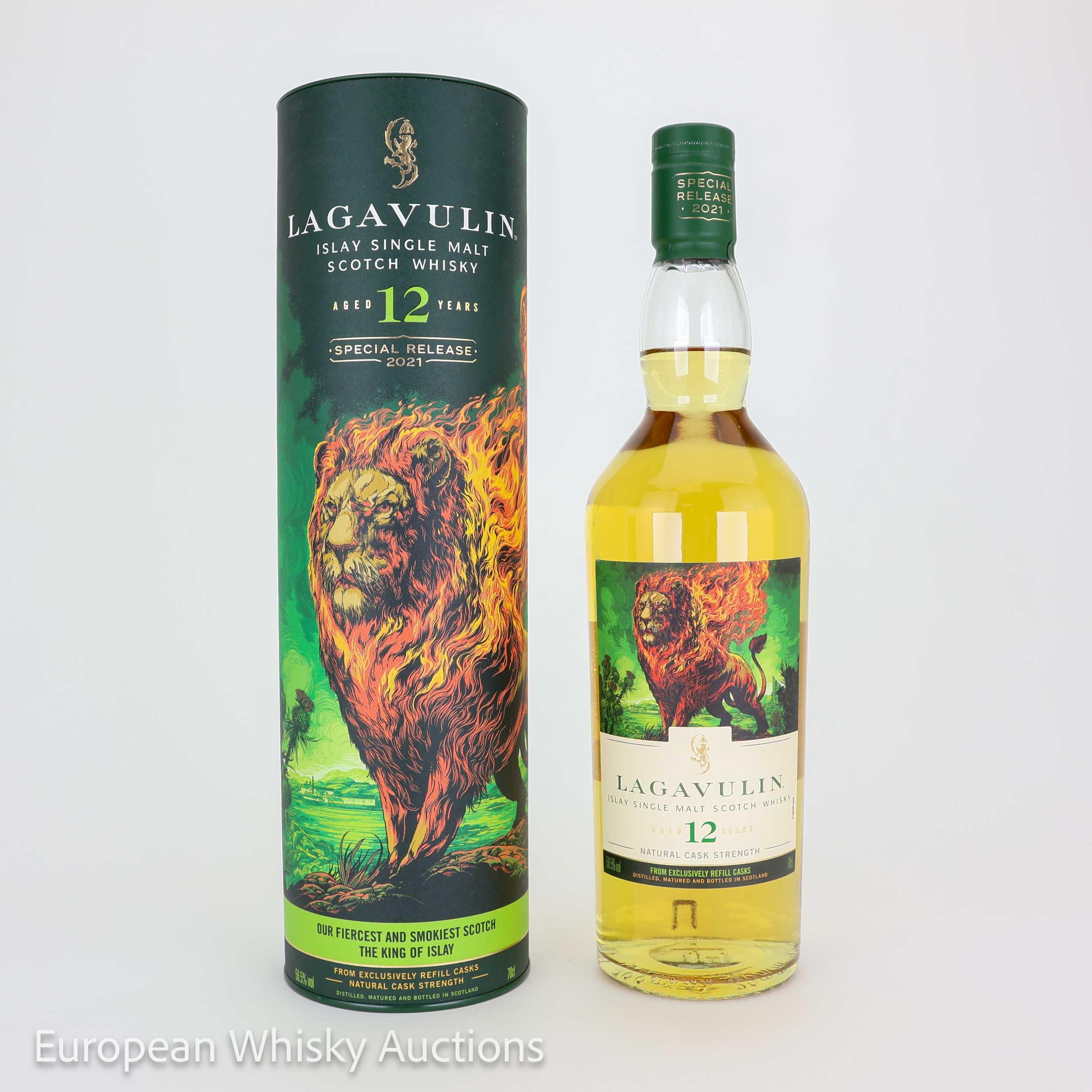 Lagavulin Cask Strength 12 Year Old, Refill Cask, 2021, 56.5% whisky bottle