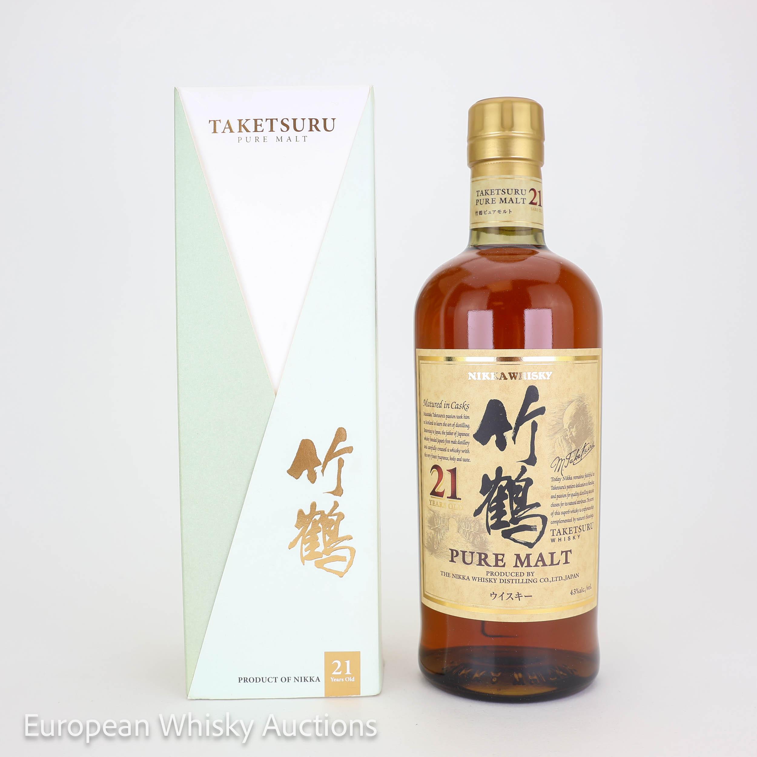Taketsuru Pure Malt 21 Year Old, Oak Cask, 43% whisky bottle