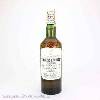 Undisclosed Scottish distillery Black & White Special Blend of Buchanan's Choice Old Scotch Whisky (springcap)